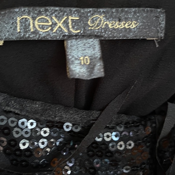 Next Black Fringe sequin Midi Dress party - Picture 11 of 12